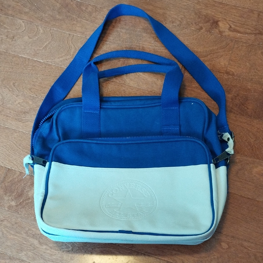 Converse Men's Blue and Cream Messenger Bag